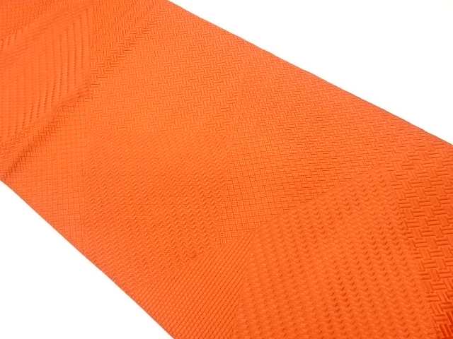 リサイクル　本場筑前博多切り嵌め風古典柄模様織出し名古屋帯